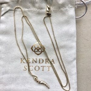 Kendra Scott Stormie Adjustable Necklace in gold